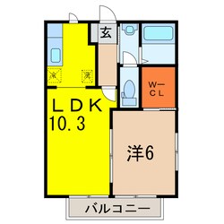 ソレイユMM・A棟の物件間取画像